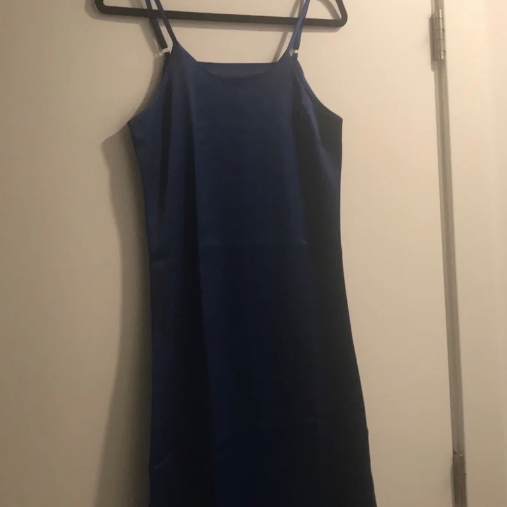 Navy blue camisole dress